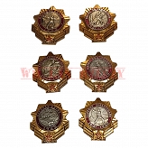 Zestaw 6 odznak upamietniając obronę oraz ważne bitwy 1941-1944