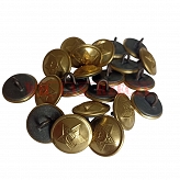 Guziki pagonowe 18 mm oficerskie.